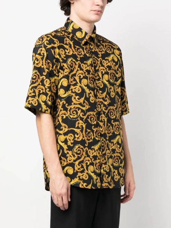 Versace Jeans Couture  baroque-pattern cotton shirt - Image 2