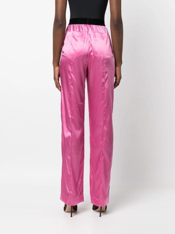 TOM FORD  logo-waistband straight-leg trousers - Image 4