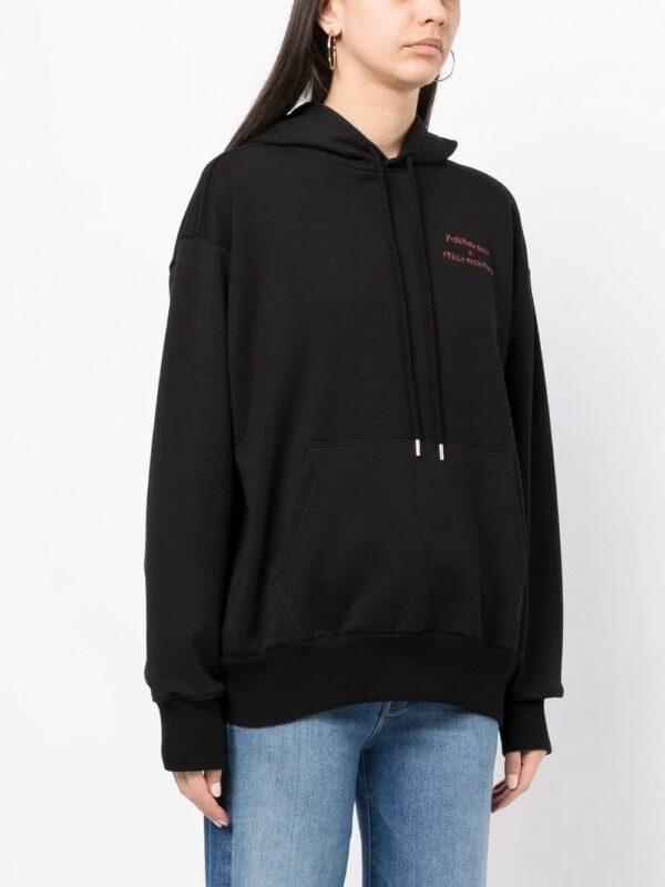 Stella McCartney  graphic-print cotton hoodie - Image 4