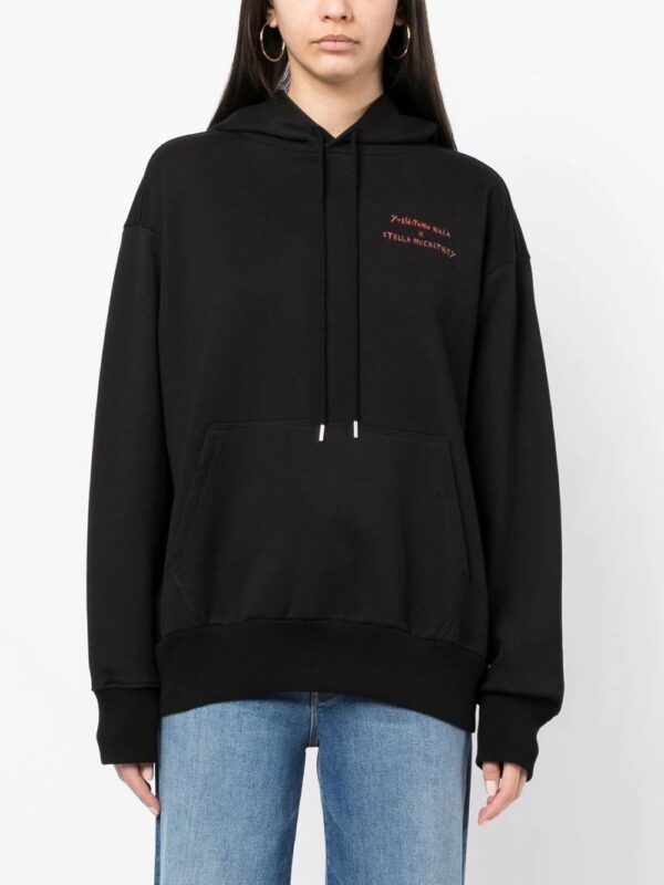Stella McCartney  graphic-print cotton hoodie - Image 3