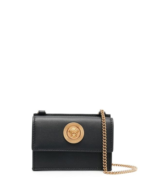 Versace logo crossbody wallet