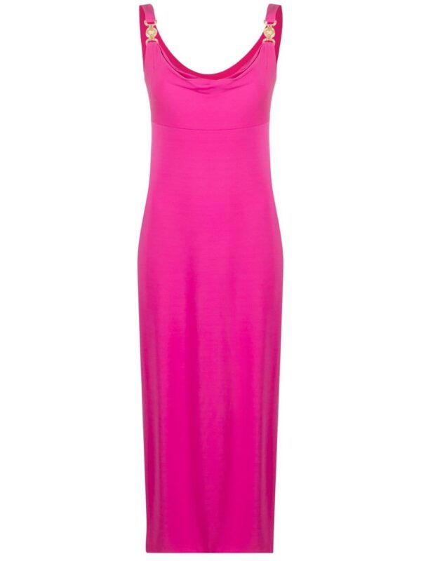 Versace Medusa plaque midi dress