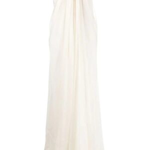Alexander McQueen draped silk-chiffon dress