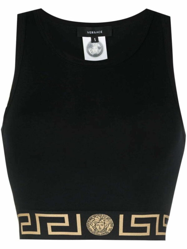 Versace  Greca Border crop top