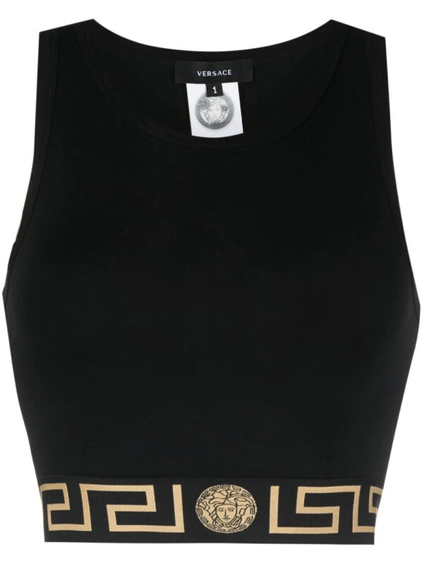 Versace  Greca Border crop top