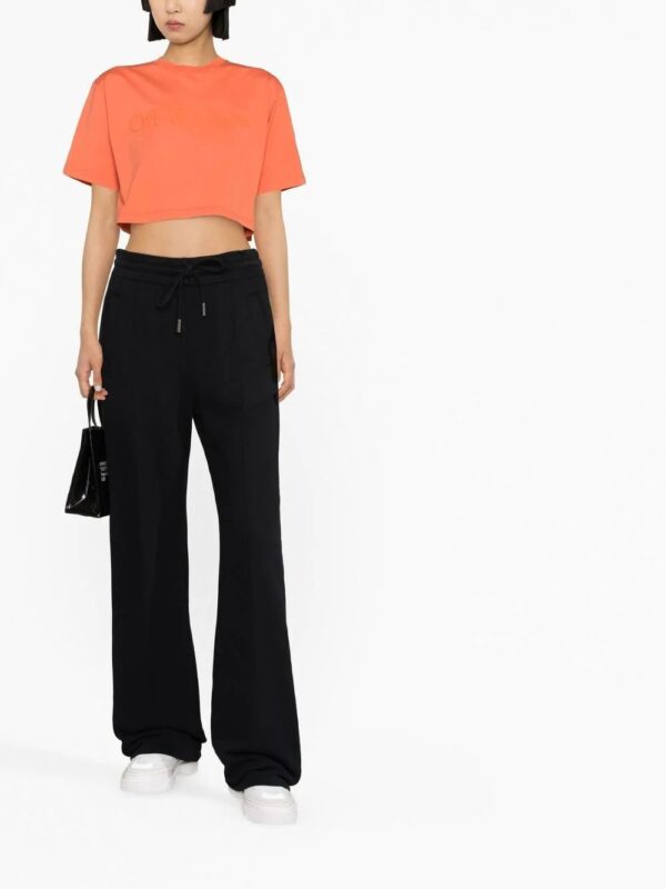 Off-White  logo-print cropped T-shirt - Image 2