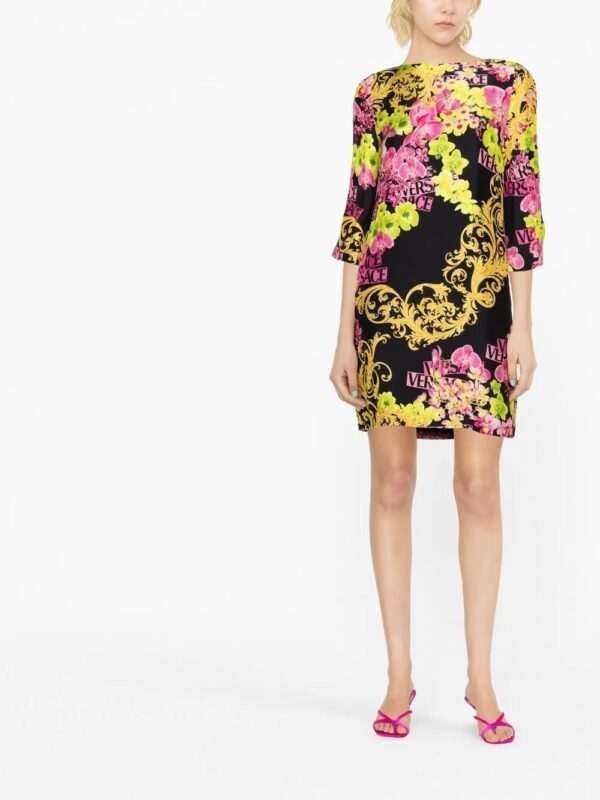 Versace  graphic-print shift dress - Image 2