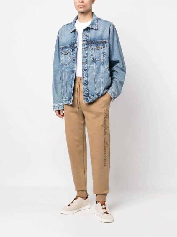 Ralph Lauren Purple Label  logo-embroidered track pants - Image 2