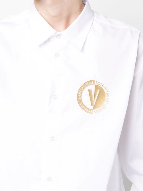 Versace Jeans Couture  logo print buttoned shirt - Image 4