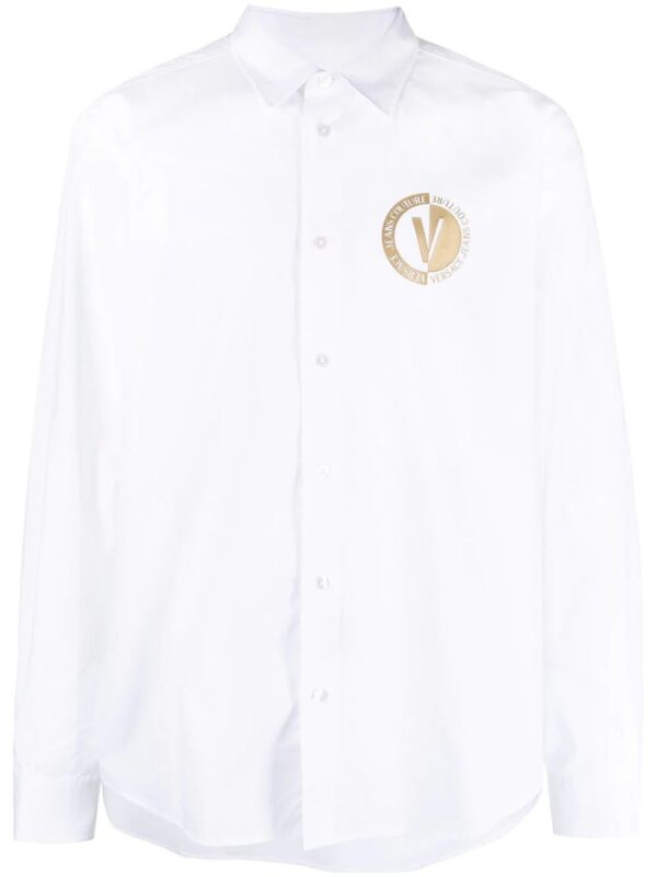 Versace Jeans Couture  logo print buttoned shirt