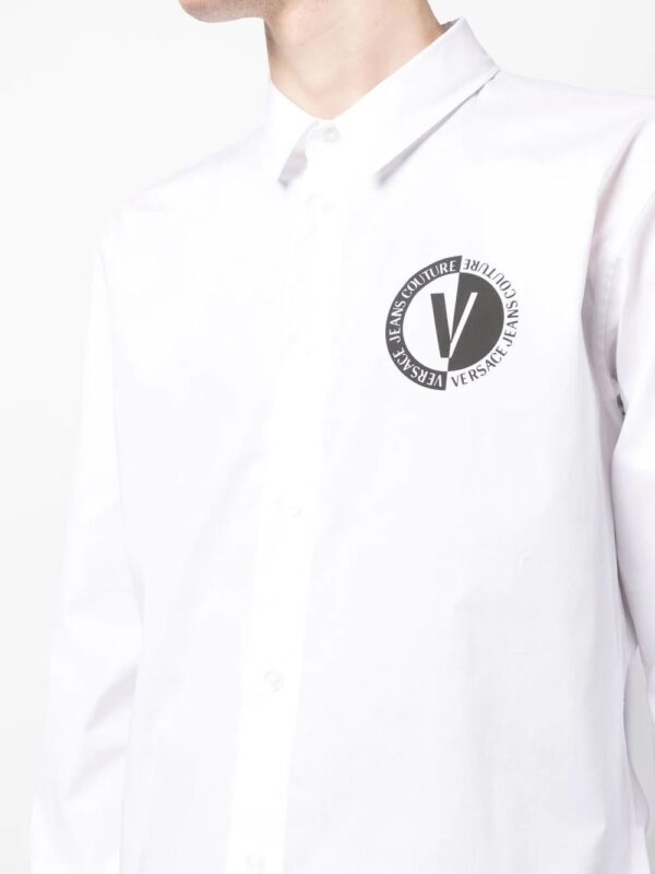 Versace Jeans Couture  logo print buttoned shirt - Image 4