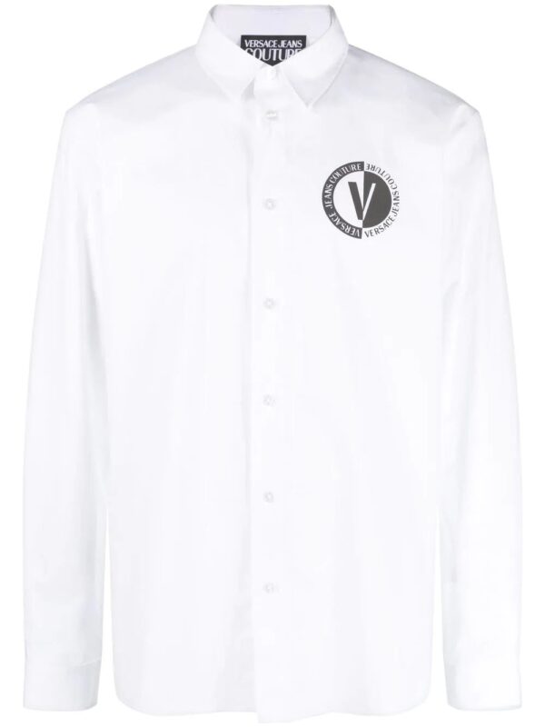 Versace Jeans Couture  logo print buttoned shirt