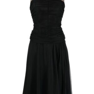 Dolce & Gabbana crystal-embellished silk midi dress