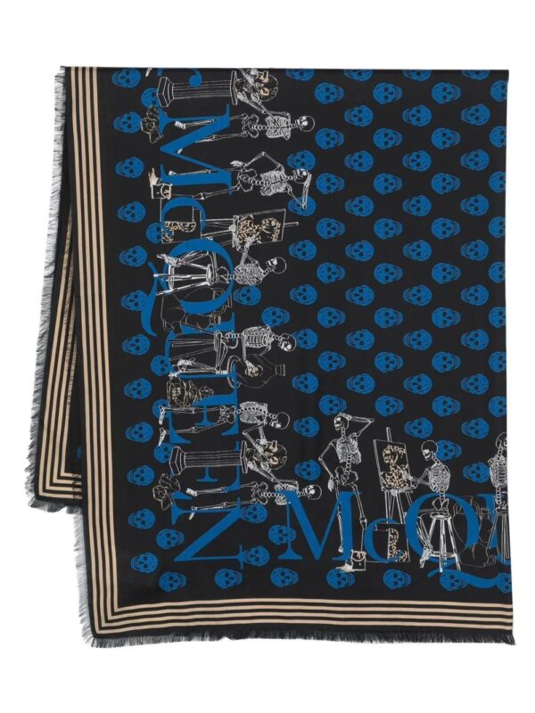 Alexander McQueen  skull-print scarf