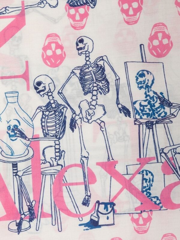Alexander McQueen  skull-print scarf - Image 2