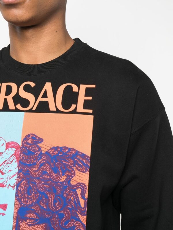 Versace  Medusa logo-print sweatshirt - Image 4