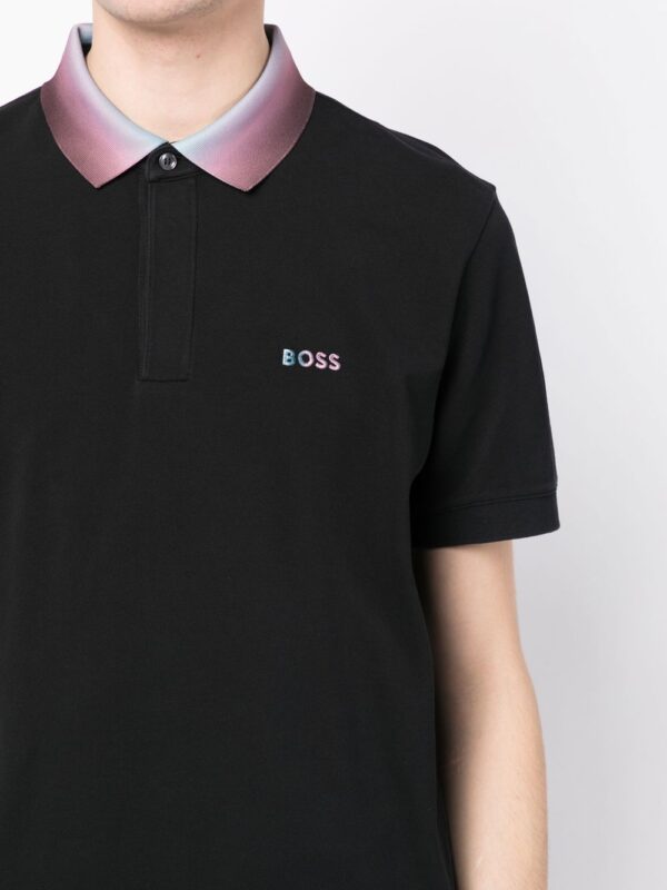 BOSS  logo-embroidered polo shirt - Image 4