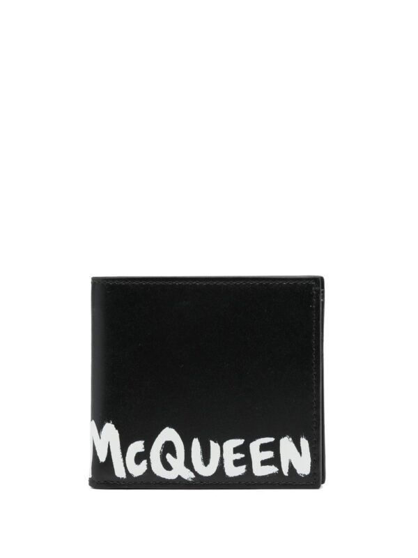 Alexander McQueen logo-print bi-fold wallet