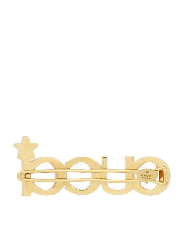 Gucci  crystal-embellished hair clip - Image 2