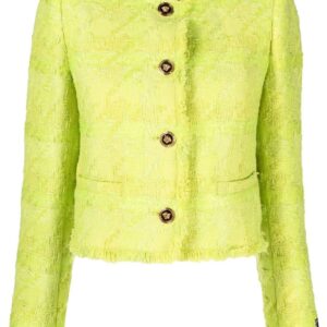 Versace  cropped tweed jacket