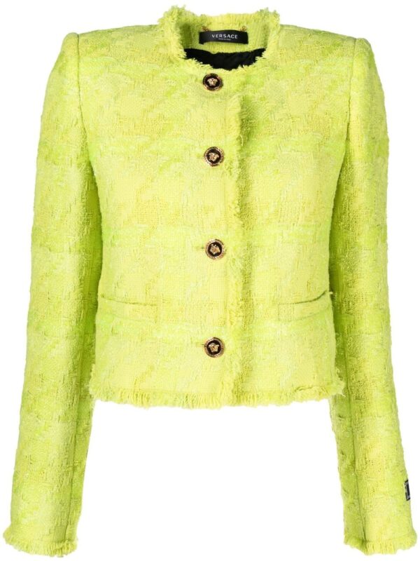 Versace  cropped tweed jacket