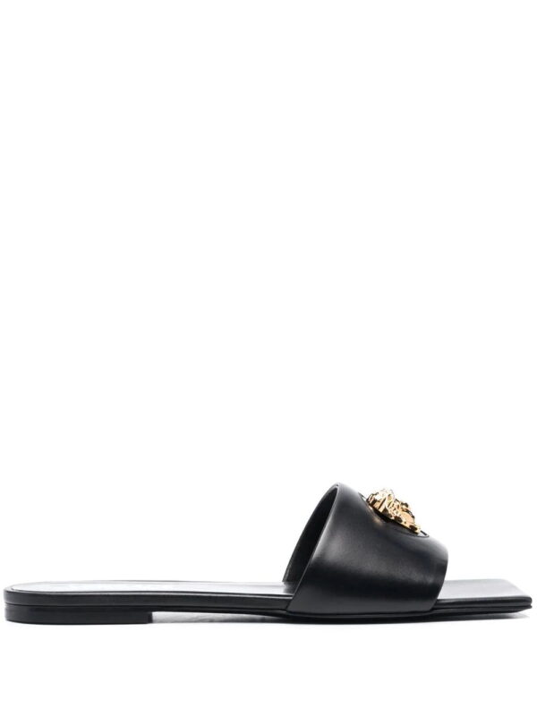 Versace  Medusa-plaque leather sandals
