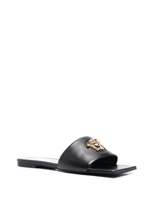 Versace  Medusa-plaque leather sandals - Image 2