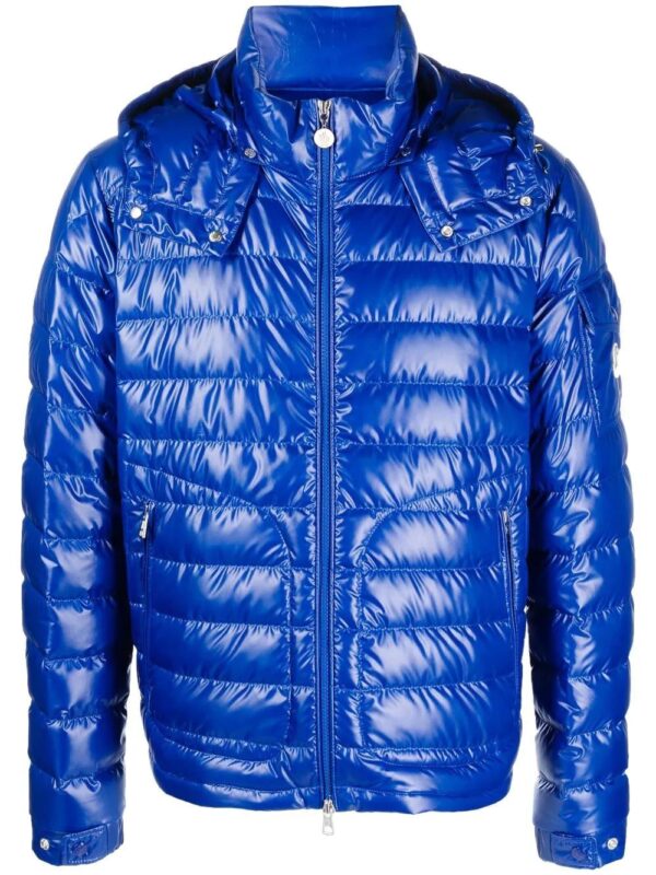 Moncler  logo-patch padded down jacket