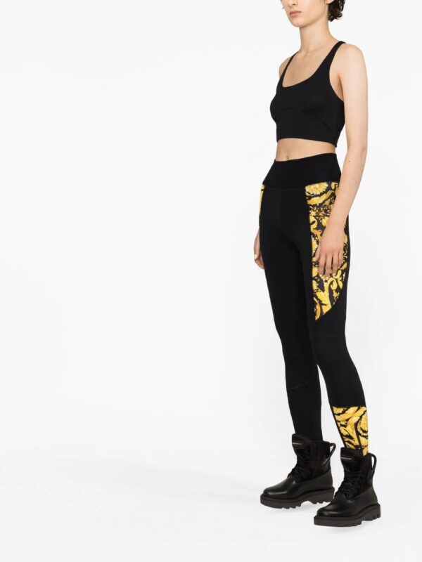 Versace  Barocco-print leggings - Image 4