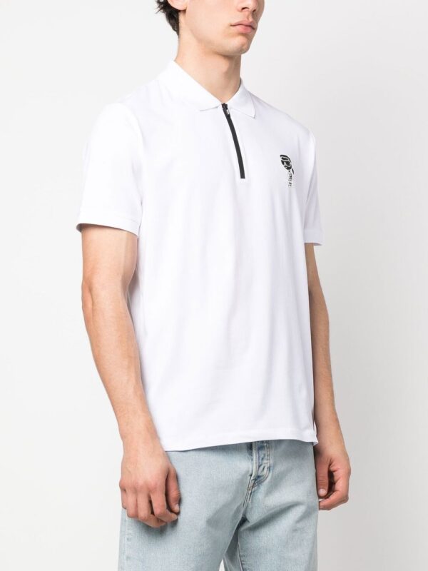 Karl Lagerfeld Ikonik Karl zipped polo shirt - Image 3