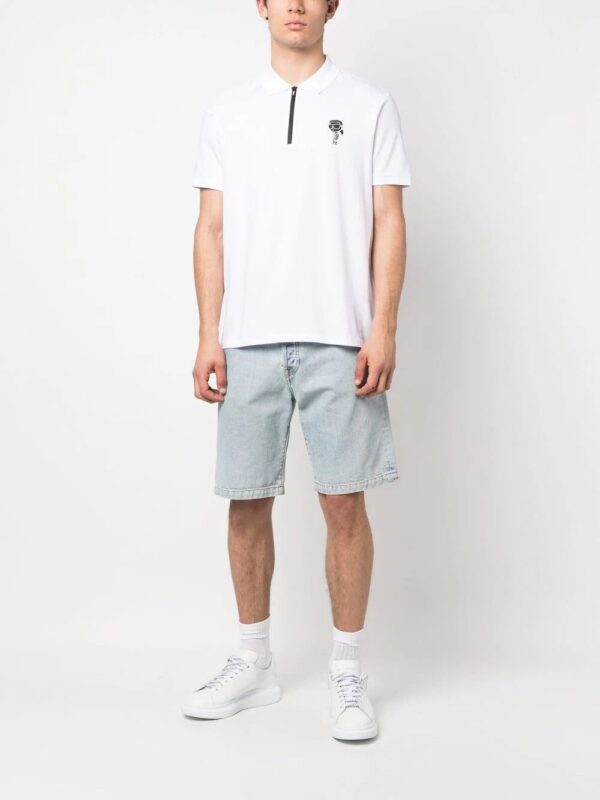 Karl Lagerfeld  Ikonik Karl zipped polo shirt - Image 2