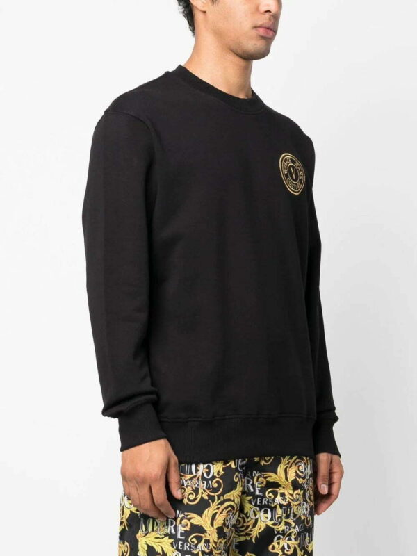 Versace Jeans Couture  logo-embroidered long-sleeve sweatshirt - Image 3