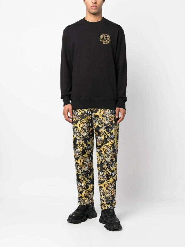 Versace Jeans Couture  logo-embroidered long-sleeve sweatshirt - Image 2