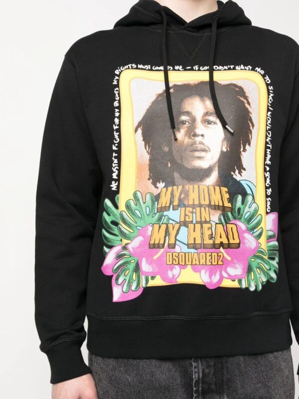 Dsquared2  Bob Marley long-sleeve hoodie - Image 4