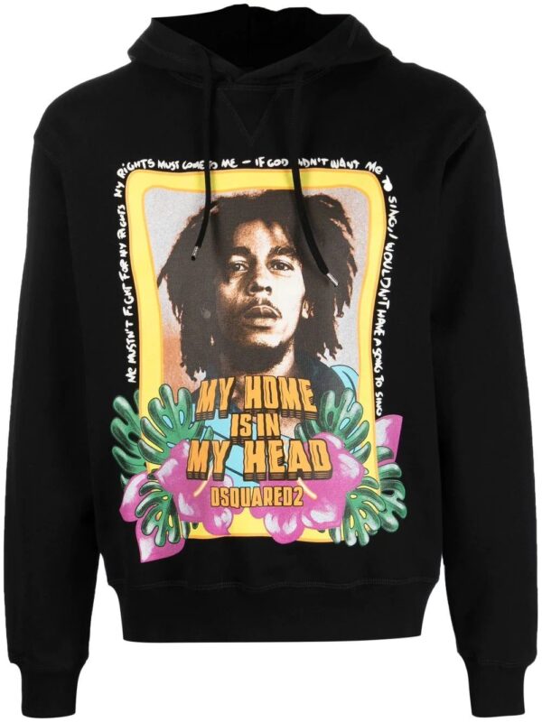 Dsquared2  Bob Marley long-sleeve hoodie