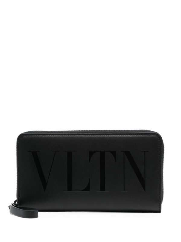 Valentino Garavani logo-print leather wallet