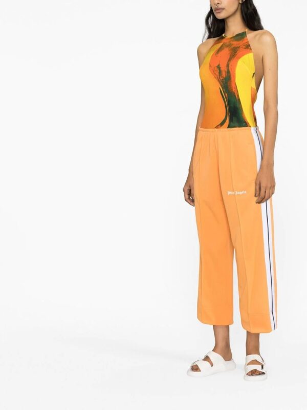Palm Angels  side-stripe cropped track pants - Image 3