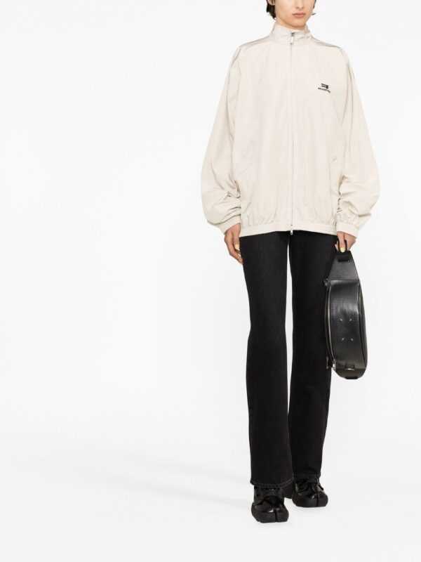 Balenciaga  logo-embroidered zip-up jacket - Image 2