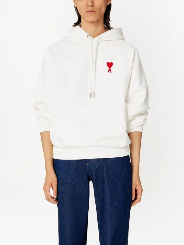 AMI Paris  Ami De Coeur long-sleeve hoodie - Image 4