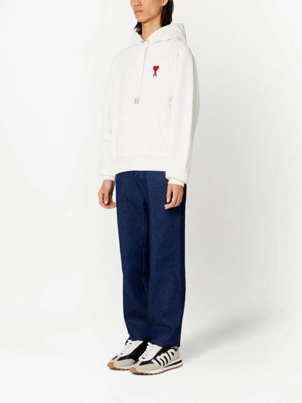 AMI Paris  Ami De Coeur long-sleeve hoodie - Image 3