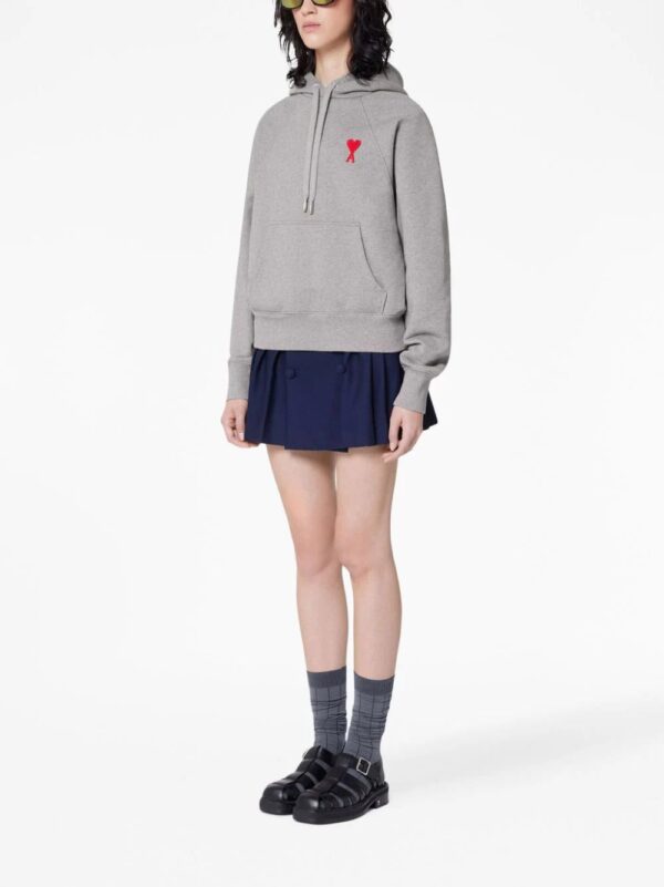 AMI Paris  Ami de Coeur embroidered hoodie - Image 2