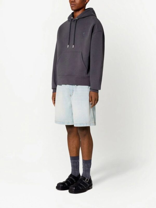 AMI Paris  Ami De Coeur long-sleeve hoodie - Image 3