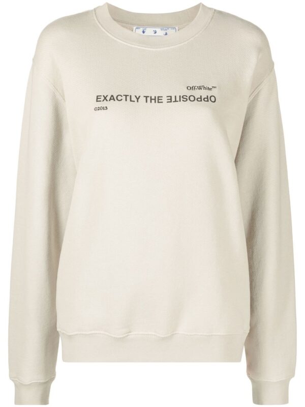 Off-White  slogan-print sweatshirt