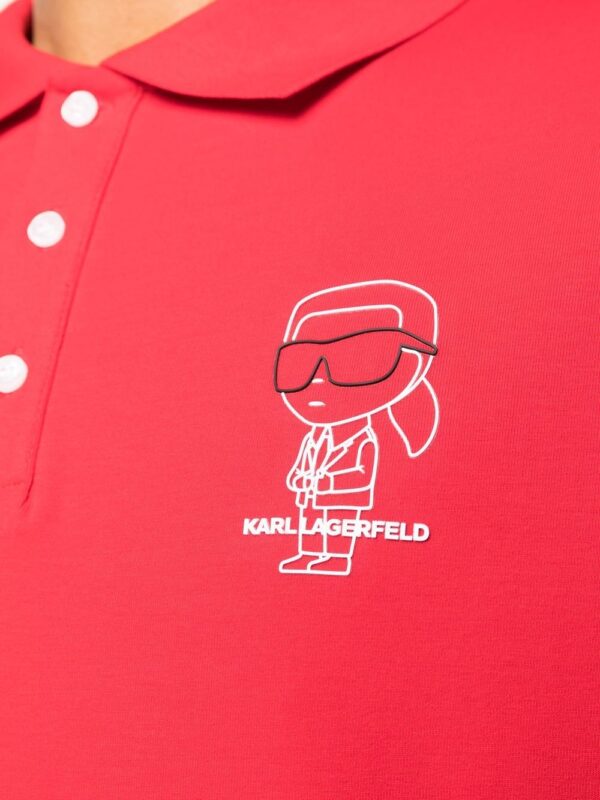 Karl Lagerfeld  logo-print polo shirt - Image 4