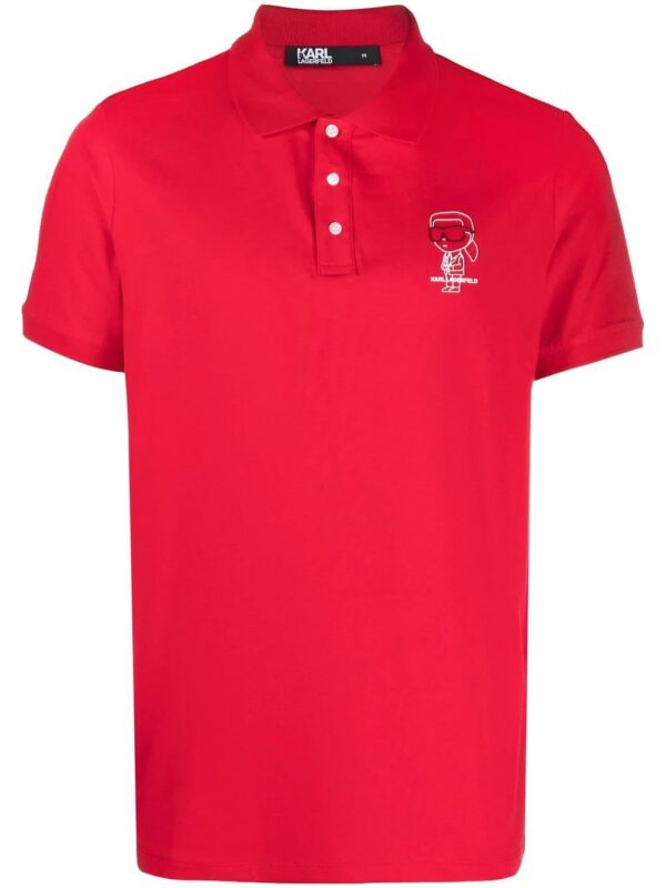 Karl Lagerfeld  logo-print polo shirt