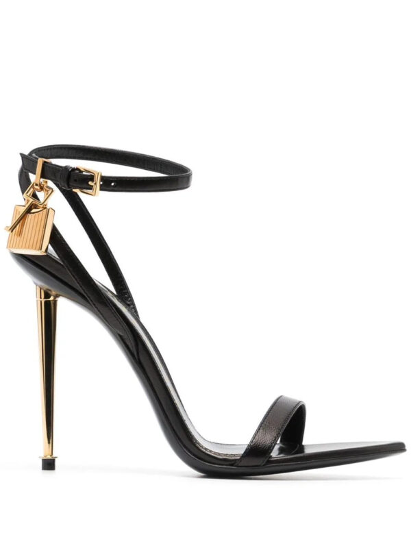 TOM FORD  Padlock 105mm leather sandals