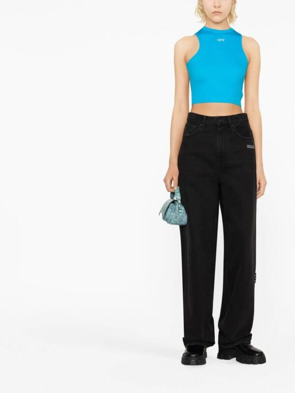 Off-White  Rowing logo-print crop top - Image 2