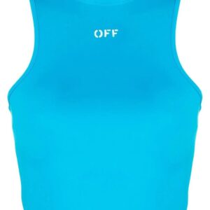 Off-White Rowing logo-print crop top
