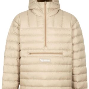 Supreme  micro down half-zip hooded jacket