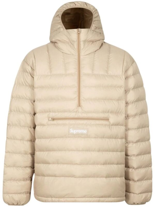 Supreme  micro down half-zip hooded jacket